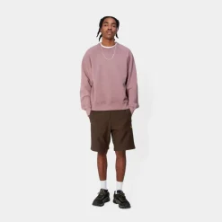 Mænd Carhartt WIP American Script Sweat Short | Tobak
