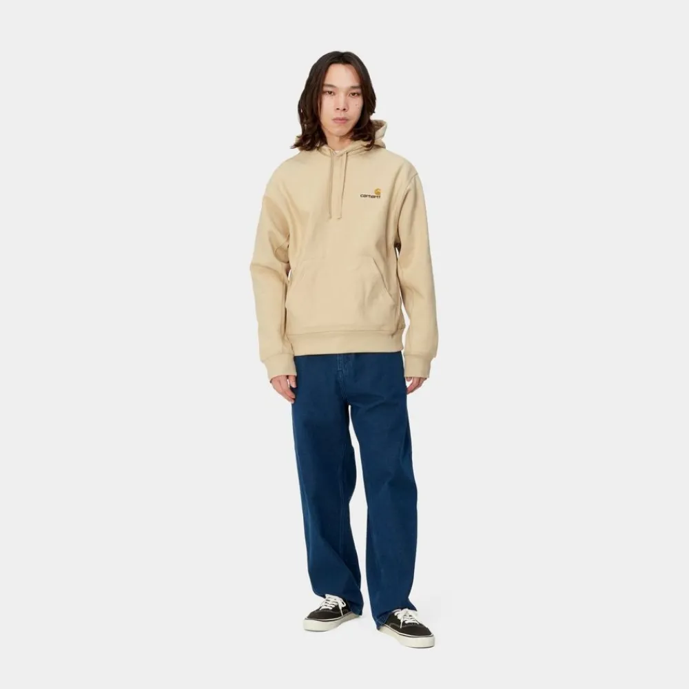 Mænd Carhartt WIP American Script Sweatshirt Med Haette | Rattan
