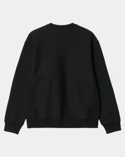 Mænd Carhartt WIP American Script Sweatshirt | Sort