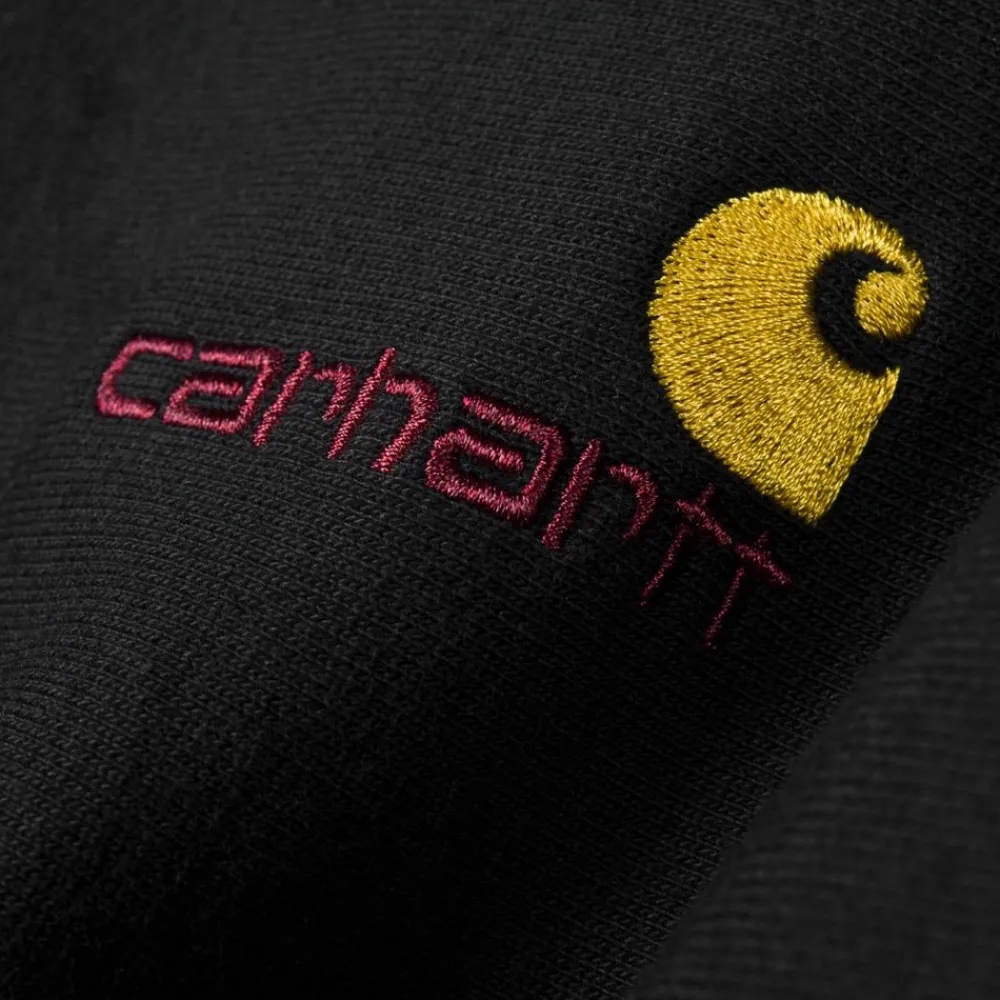 Mænd Carhartt WIP American Script Sweatshirt | Sort