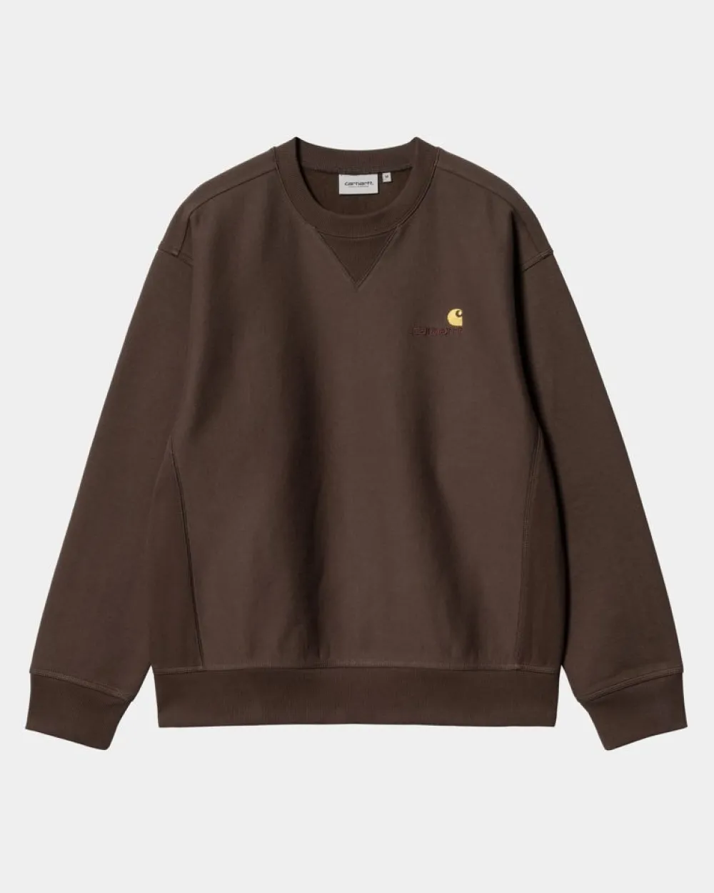 Mænd Carhartt WIP American Script Sweatshirt | Tobak