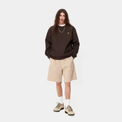 Mænd Carhartt WIP American Script Sweatshirt | Tobak