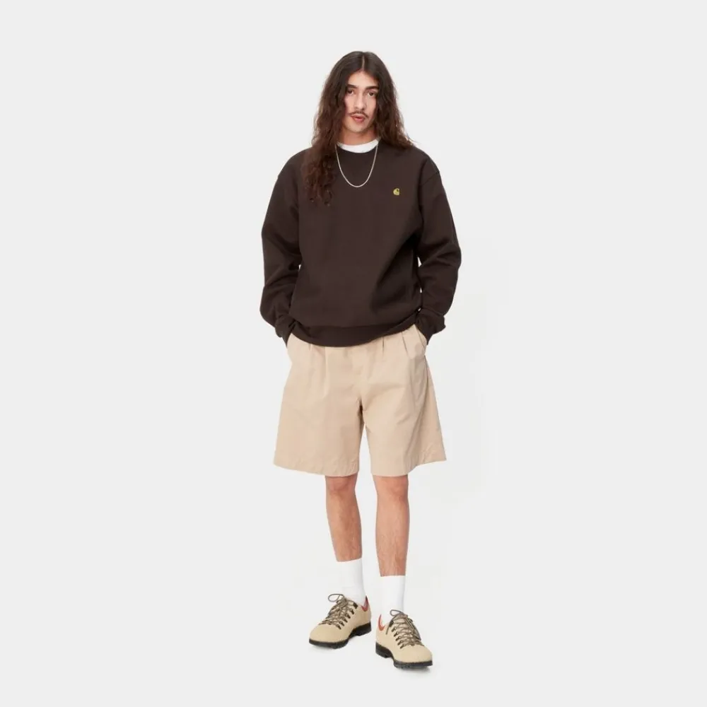 Mænd Carhartt WIP American Script Sweatshirt | Tobak