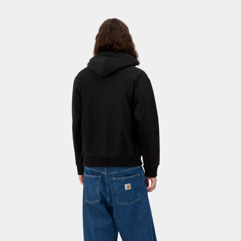 Mænd Carhartt WIP American Script Sweatshirt Med Haette | Sort