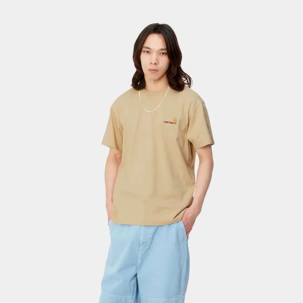 Mænd Carhartt WIP American Script T-Shirt | Rattan