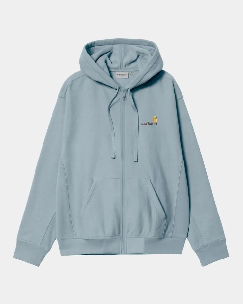 Mænd Carhartt WIP American Script-Jakke Med Haette | Frostet Bla