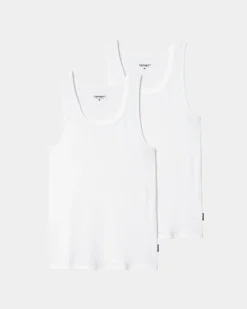 Mænd Carhartt WIP A-Skjorte (2-Pak) | Hvid + Hvid