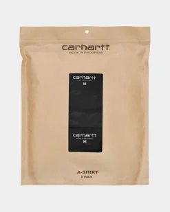 Mænd Carhartt WIP A-Skjorte (2-Pak) | Sort + Sort