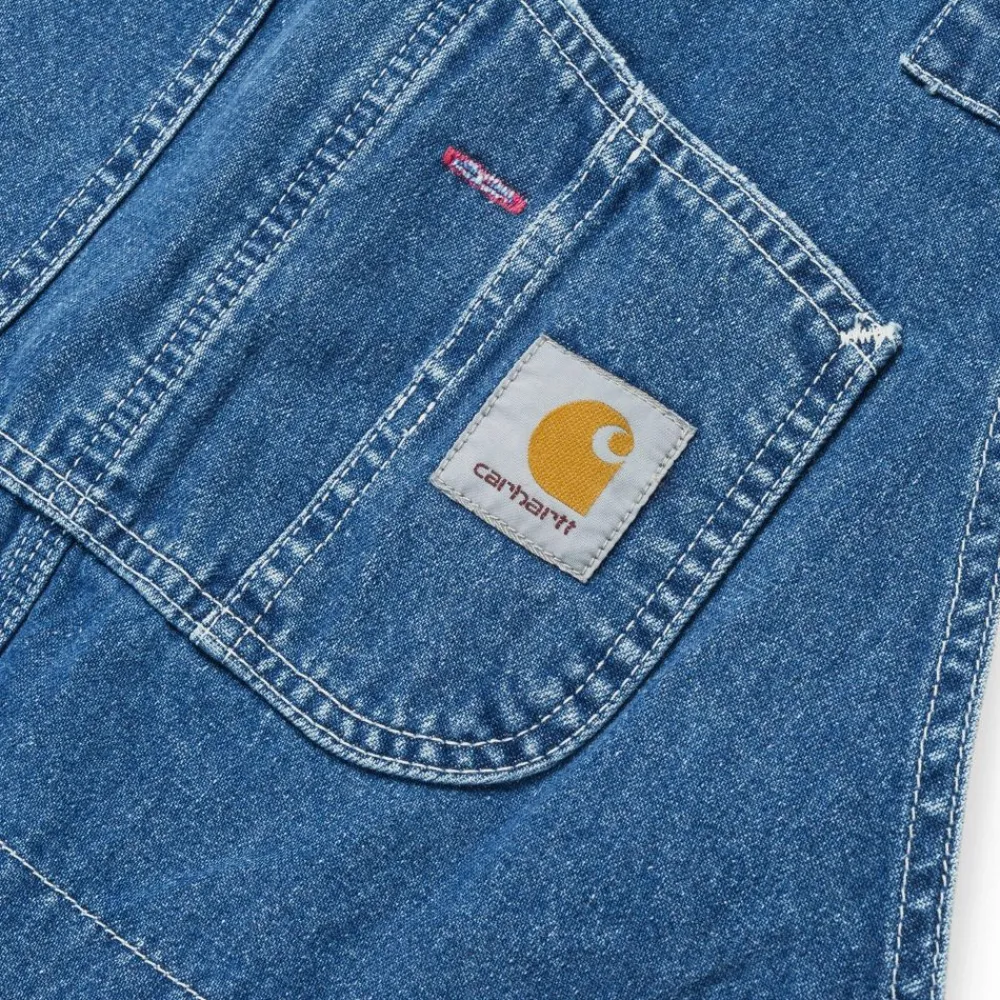 Mænd Carhartt WIP Bib Overall - Denim | Bla (Stenvasket)