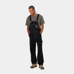 Mænd Carhartt WIP Bib Overall - Denim | Sort (Stenvasket)
