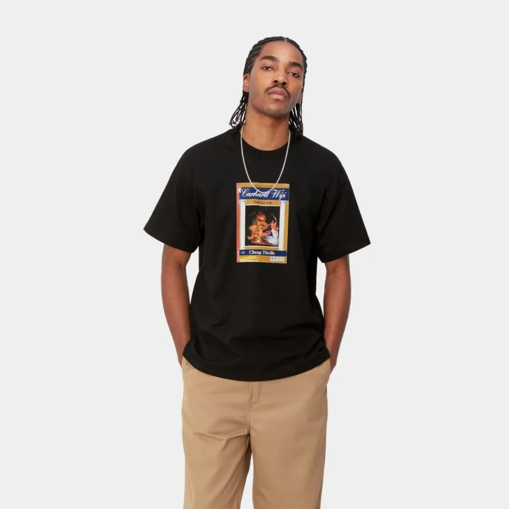 Mænd Carhartt WIP Billig Thrills T-Shirt | Sort