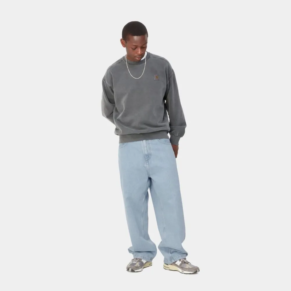 Mænd Carhartt WIP Brandon Bukser | Bla (Tung Sten Bleget)