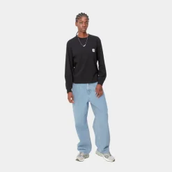 Kvinder Carhartt WIP Brandon Bukser Til Kvinder | Bla (Sten Bleget)