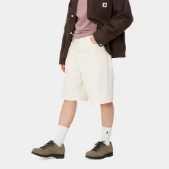 Kvinder Carhartt WIP Brandon Shorts Til Kvinder | Hvid