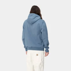Mænd Carhartt WIP Carhartt Sweatshirt Med Haette | Sorrent / Hvid