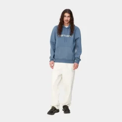 Mænd Carhartt WIP Carhartt Sweatshirt Med Haette | Sorrent / Hvid