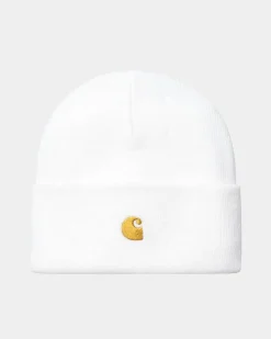Mænd Carhartt WIP Chase Beanie | Hvid
