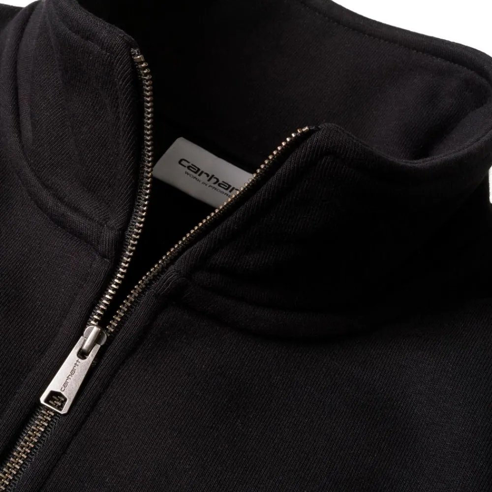 Mænd Carhartt WIP Chase Neck Zip Sweatshirt | Sort