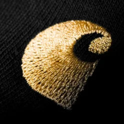 Mænd Carhartt WIP Chase Neck Zip Sweatshirt | Sort