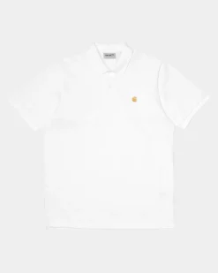 Mænd Carhartt WIP Chase Pique Polo | Hvid