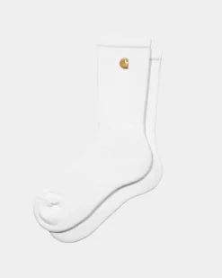 Carhartt WIP Chase Sokker | Hvid