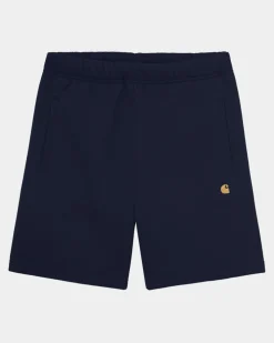 Mænd Carhartt WIP Chase Sweat Short | Dark Navy