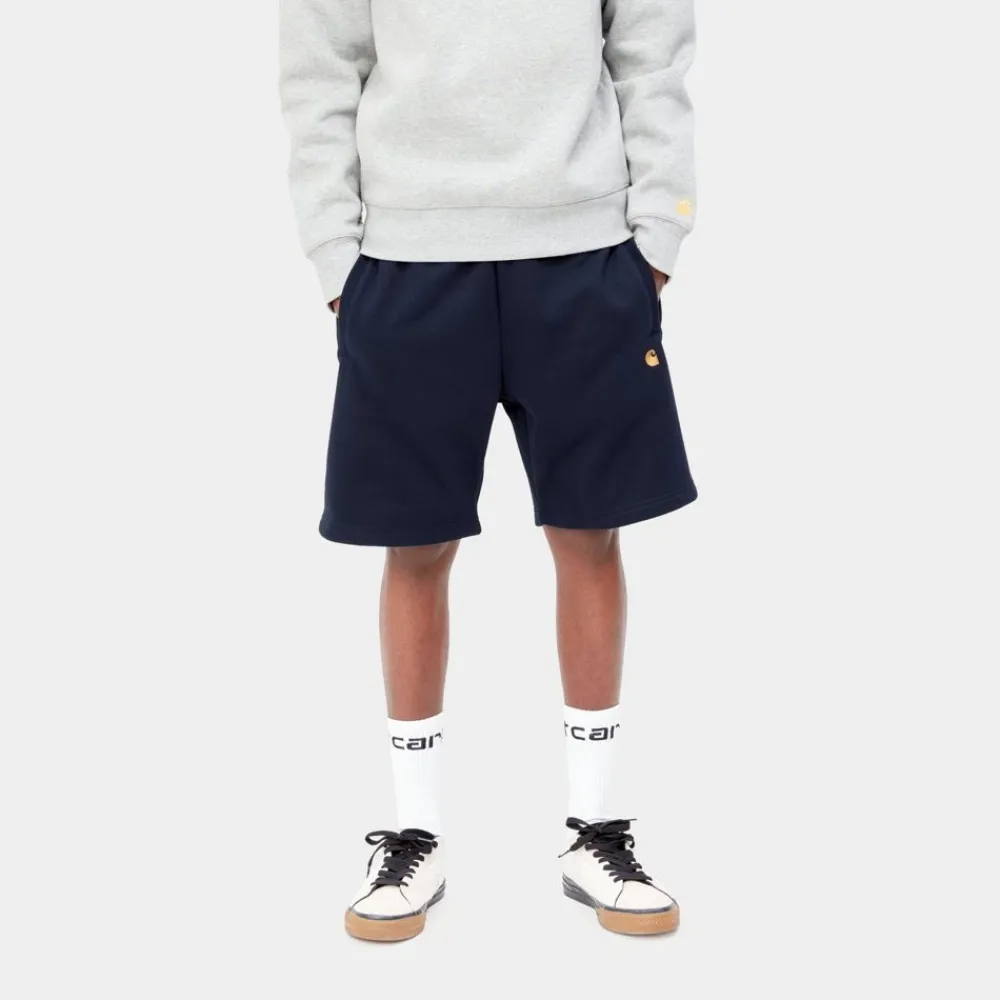 Mænd Carhartt WIP Chase Sweat Short | Dark Navy