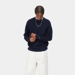 Mænd Carhartt WIP Chase Sweater | Dark Navy