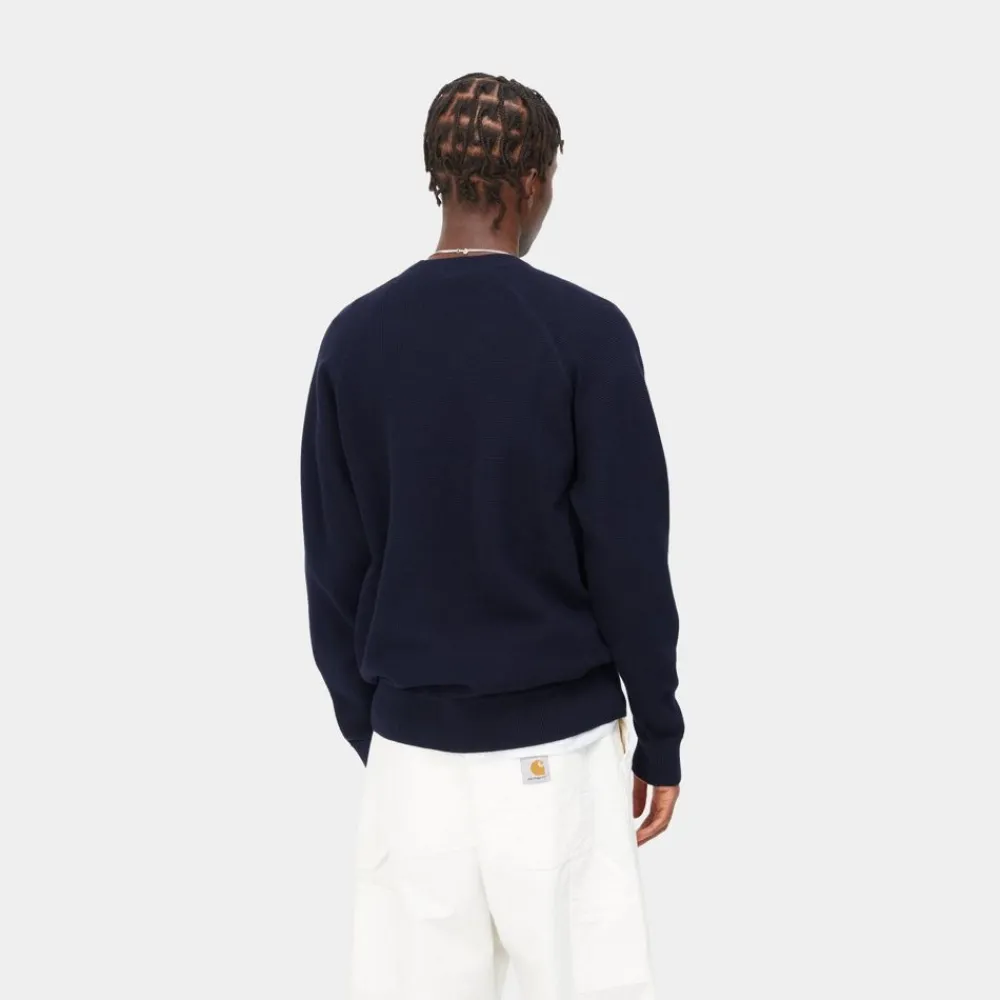Mænd Carhartt WIP Chase Sweater | Dark Navy