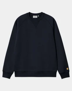 Mænd Carhartt WIP Chase Sweatshirt | Dark Navy