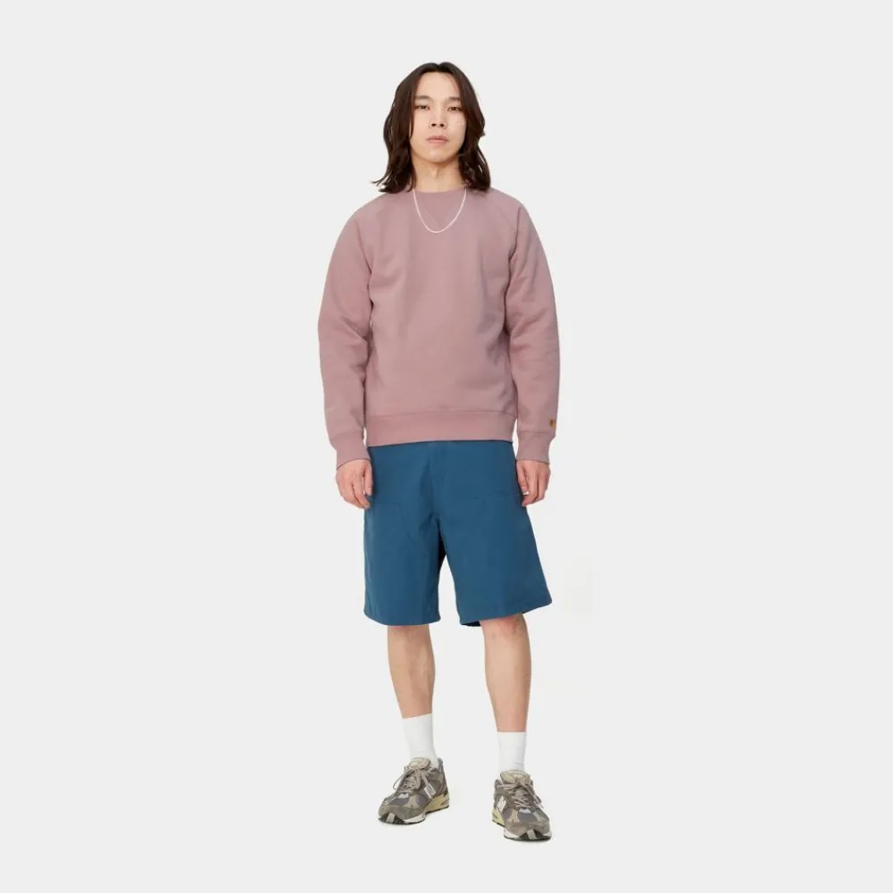 Mænd Carhartt WIP Chase Sweatshirt | Glassyet Lyserod