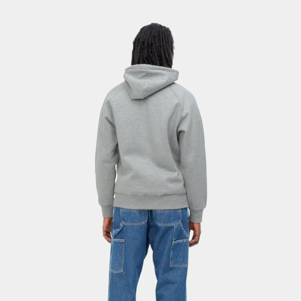 Mænd Carhartt WIP Chase Sweatshirt Med Haette | Gra Lyng