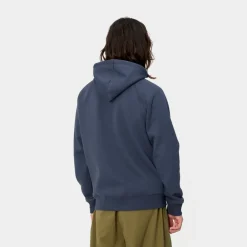 Mænd Carhartt WIP Chase Sweatshirt Med Haette | Bla