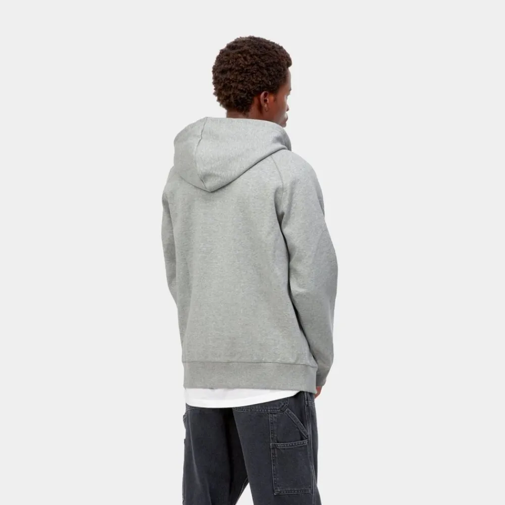 Mænd Carhartt WIP Chase-Jakke Med Haette | Gra Lyng