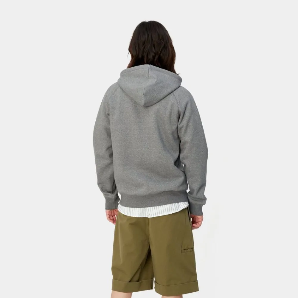 Mænd Carhartt WIP Chase-Jakke Med Haette | Morkegra Heather