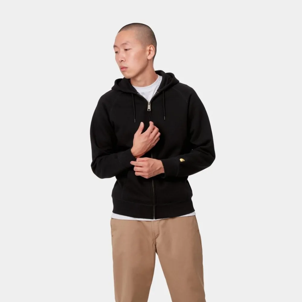 Mænd Carhartt WIP Chase-Jakke Med Haette | Sort