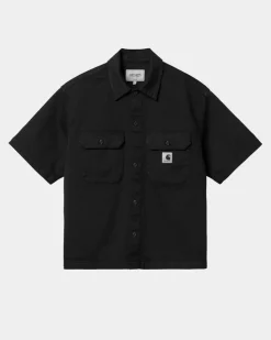 Kvinder Carhartt WIP Dame Craft Kortaermet Skjorte | Sort