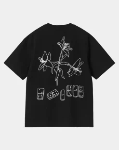 Kvinder Carhartt WIP Dame Isis Maria Frokost T-Shirt | Sort Hvid