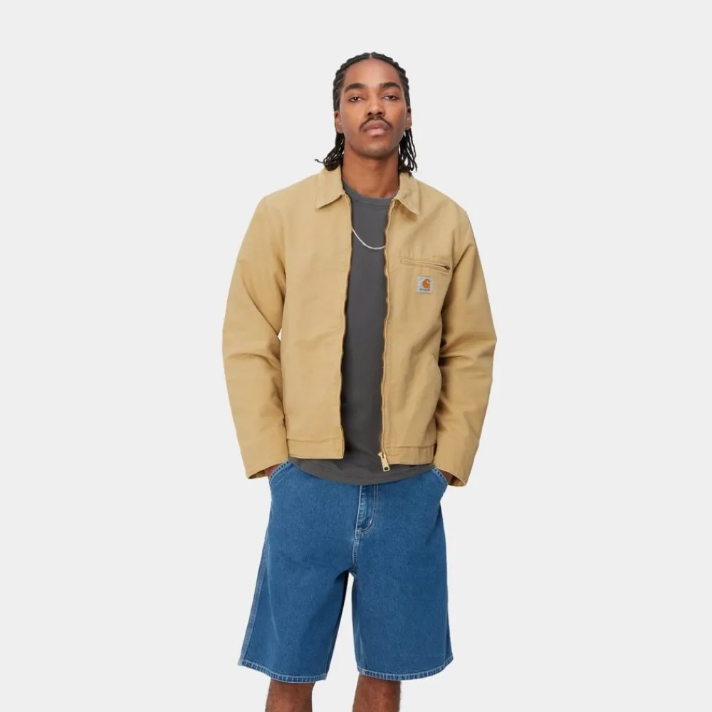 Mænd Carhartt WIP Detroit Jakke (Forar) | Bourbon (Aeldret Laerred)