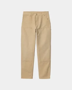 Mænd Carhartt WIP Dobbelt Knaebukser | Bourbon (Aeldret Laerred)