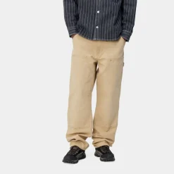 Mænd Carhartt WIP Dobbelt Knaebukser | Bourbon (Aeldret Laerred)