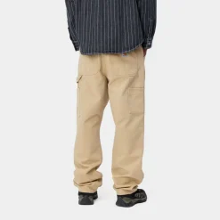 Mænd Carhartt WIP Dobbelt Knaebukser | Bourbon (Aeldret Laerred)