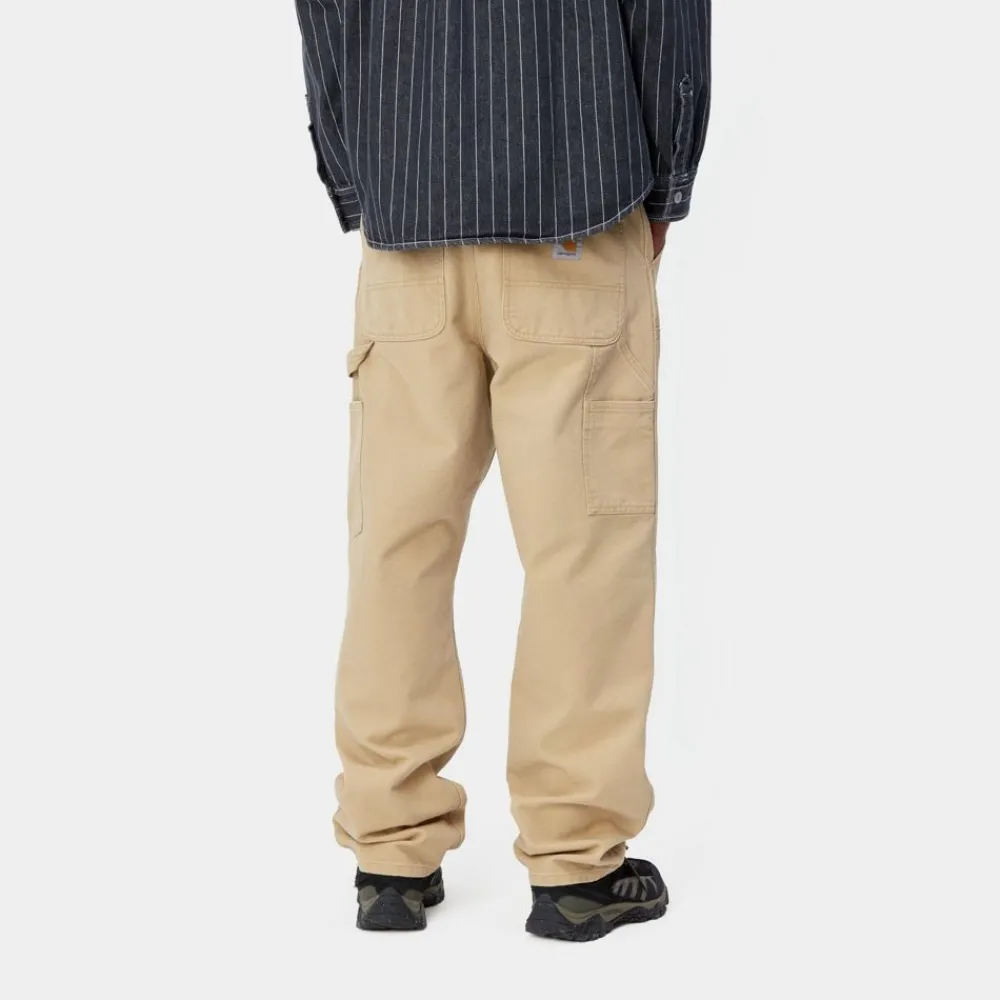 Mænd Carhartt WIP Dobbelt Knaebukser | Bourbon (Aeldret Laerred)
