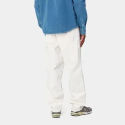 Mænd Carhartt WIP Dobbelt Knaebukser - Denim | Hvid (Skyllet)