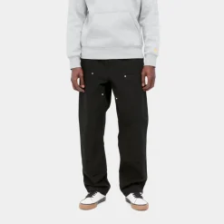 Mænd Carhartt WIP Dobbelt Knaebukser - Denim | Sort (Skyllet)