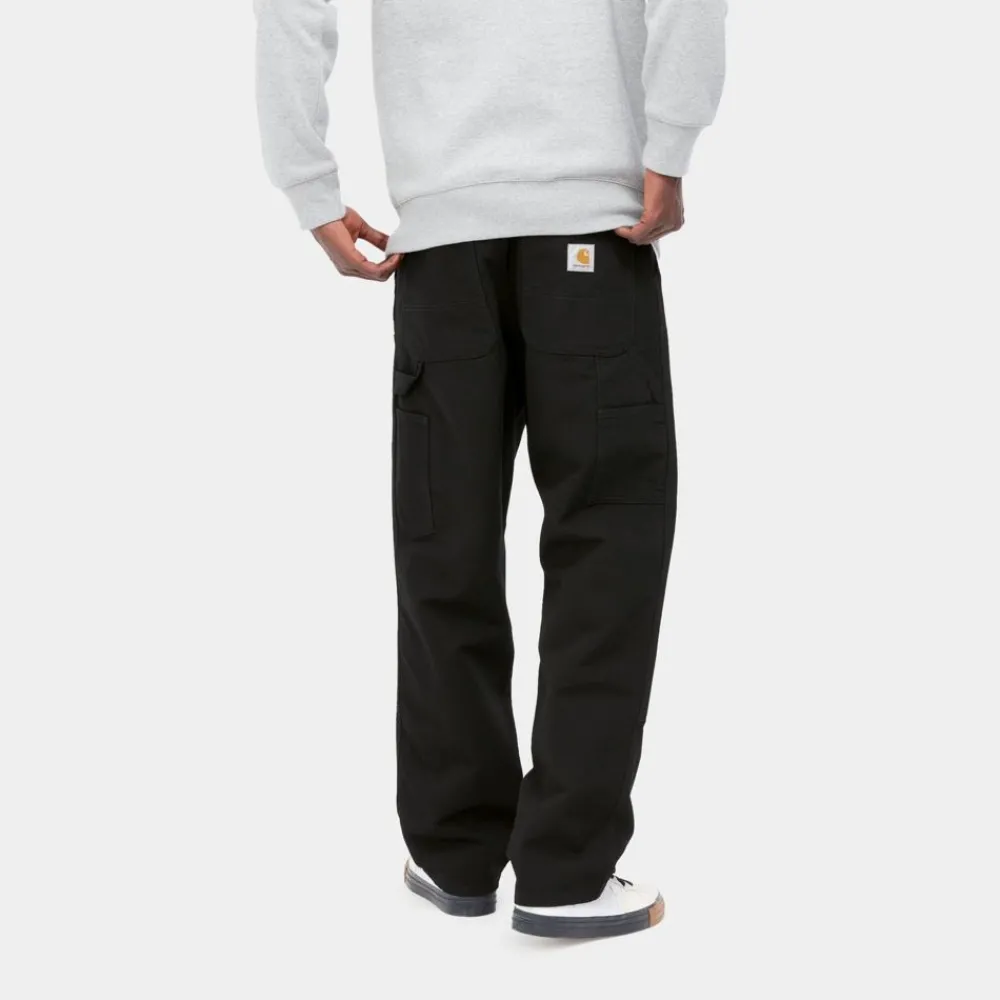 Mænd Carhartt WIP Dobbelt Knaebukser - Denim | Sort (Skyllet)