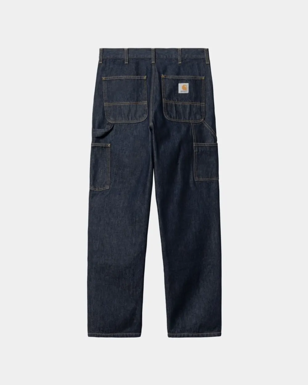 Mænd Carhartt WIP Dobbelt Knaebukser - Denim | Bla (Skyllet)