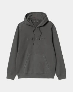Mænd Carhartt WIP Duster Sweatshirt Med Haette | Sort (Beklaedningsgenstand Farvet)