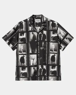 Mænd Carhartt WIP Foto Strip Print Skjorte | Sort Hvid