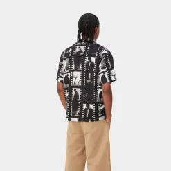 Mænd Carhartt WIP Foto Strip Print Skjorte | Sort Hvid